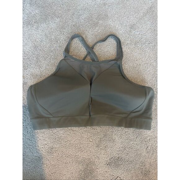 Lululemon Athlete Arrival Bra ,Grey Sage $80 Sz 12 E20 - Picture 5 of 8